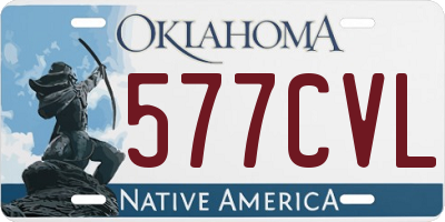 OK license plate 577CVL