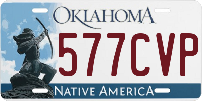 OK license plate 577CVP