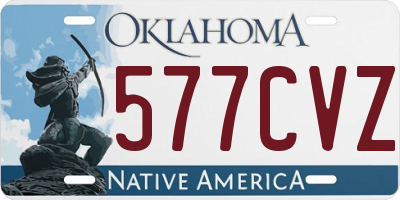 OK license plate 577CVZ