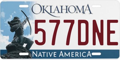 OK license plate 577DNE