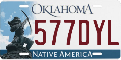 OK license plate 577DYL