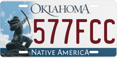 OK license plate 577FCC