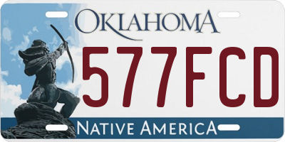 OK license plate 577FCD