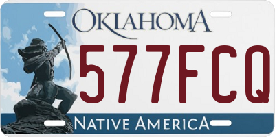 OK license plate 577FCQ