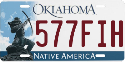 OK license plate 577FIH