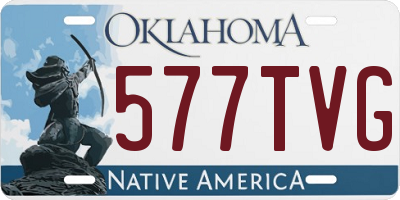 OK license plate 577TVG