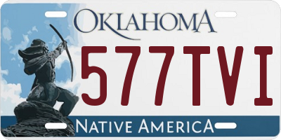 OK license plate 577TVI