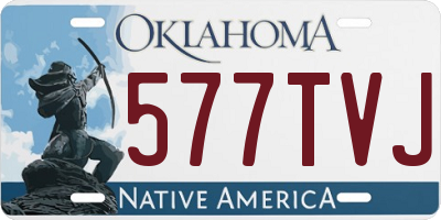 OK license plate 577TVJ