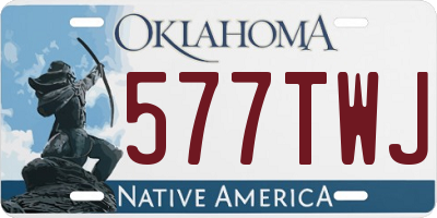 OK license plate 577TWJ
