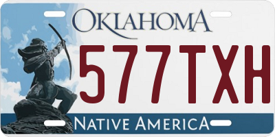 OK license plate 577TXH