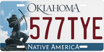 OK license plate 577TYE