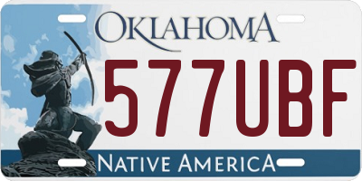 OK license plate 577UBF