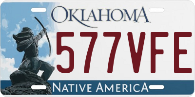 OK license plate 577VFE