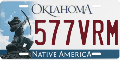 OK license plate 577VRM