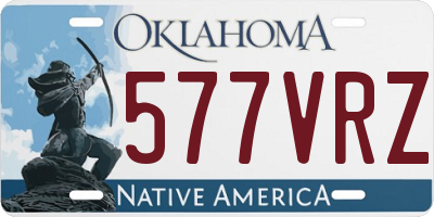 OK license plate 577VRZ