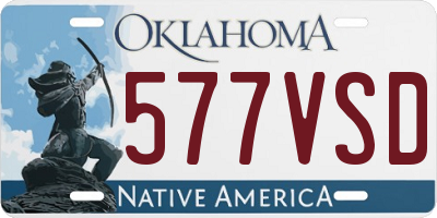 OK license plate 577VSD