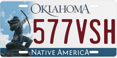 OK license plate 577VSH