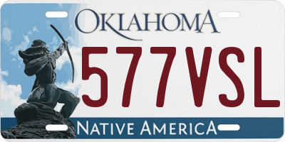 OK license plate 577VSL
