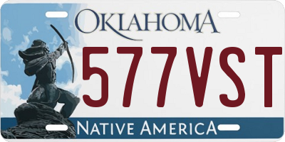 OK license plate 577VST