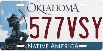 OK license plate 577VSY