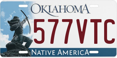 OK license plate 577VTC