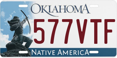 OK license plate 577VTF