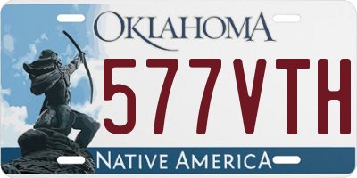 OK license plate 577VTH
