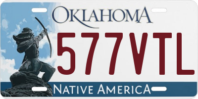 OK license plate 577VTL