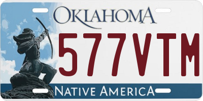 OK license plate 577VTM