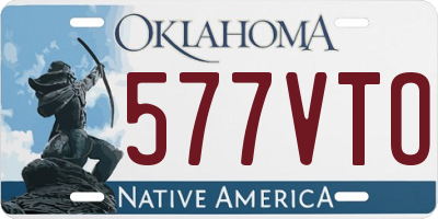 OK license plate 577VTO