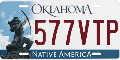 OK license plate 577VTP
