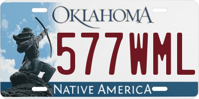 OK license plate 577WML