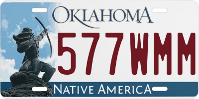 OK license plate 577WMM