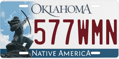 OK license plate 577WMN