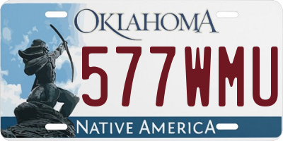 OK license plate 577WMU