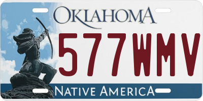 OK license plate 577WMV