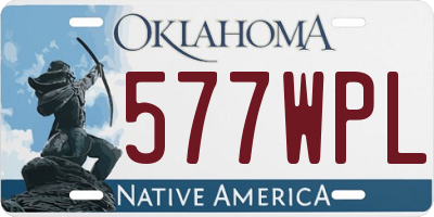 OK license plate 577WPL