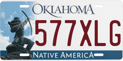 OK license plate 577XLG