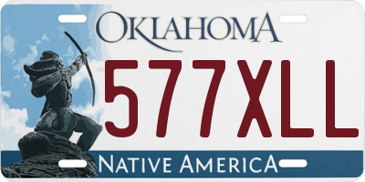 OK license plate 577XLL