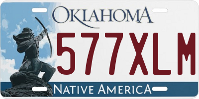 OK license plate 577XLM