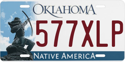 OK license plate 577XLP