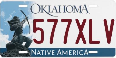 OK license plate 577XLV