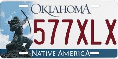 OK license plate 577XLX