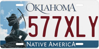 OK license plate 577XLY