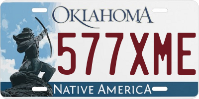 OK license plate 577XME
