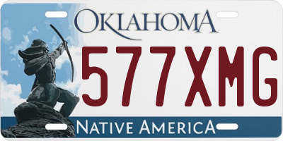 OK license plate 577XMG