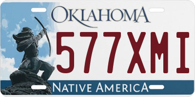 OK license plate 577XMI