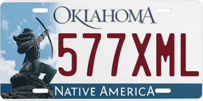 OK license plate 577XML