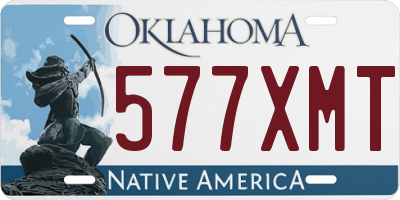 OK license plate 577XMT