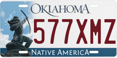 OK license plate 577XMZ